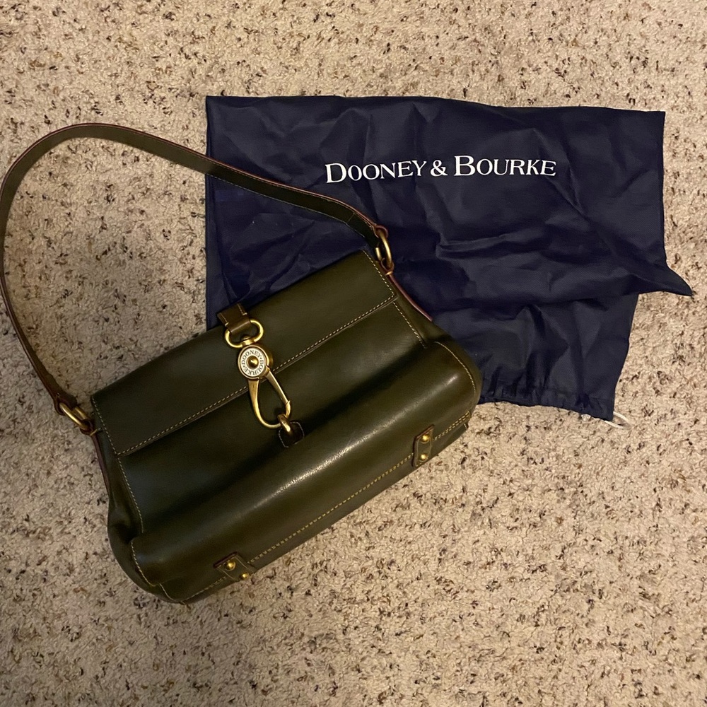 Dooney & Bourke Libby Hobo Hunter Green Shoulder Bag